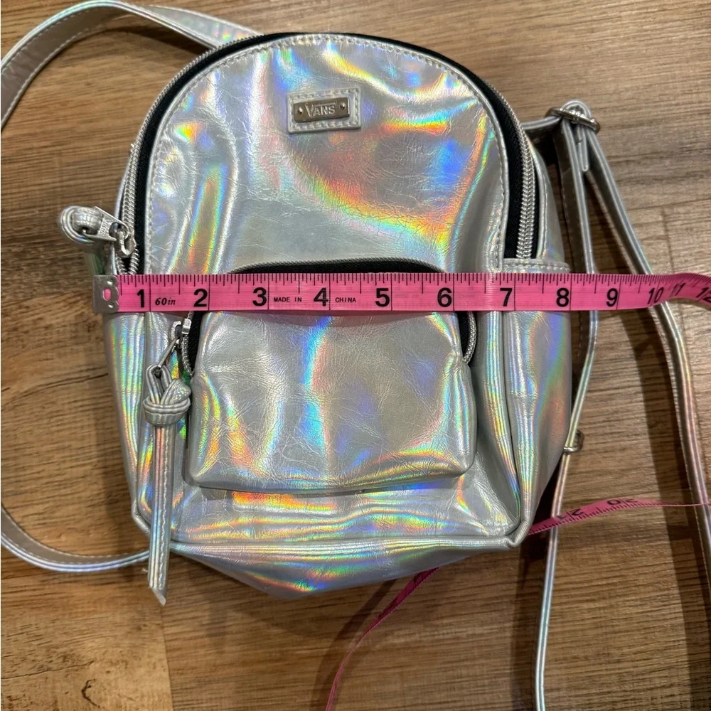 Mini Vans Iridescent/Holographic Backpack Purse | Festival/Y2K Bag